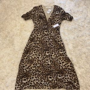 ASTR dress NWT leopard print Med